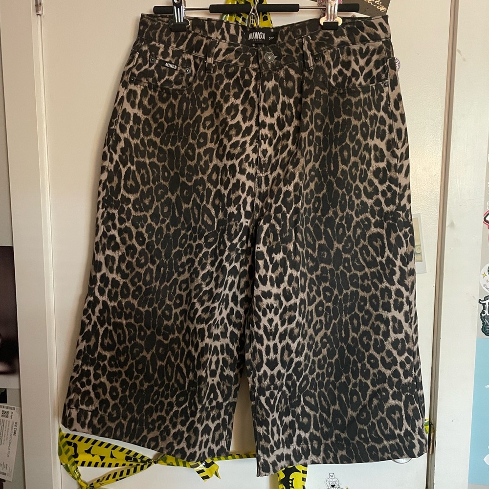 Leopard Print Jorts